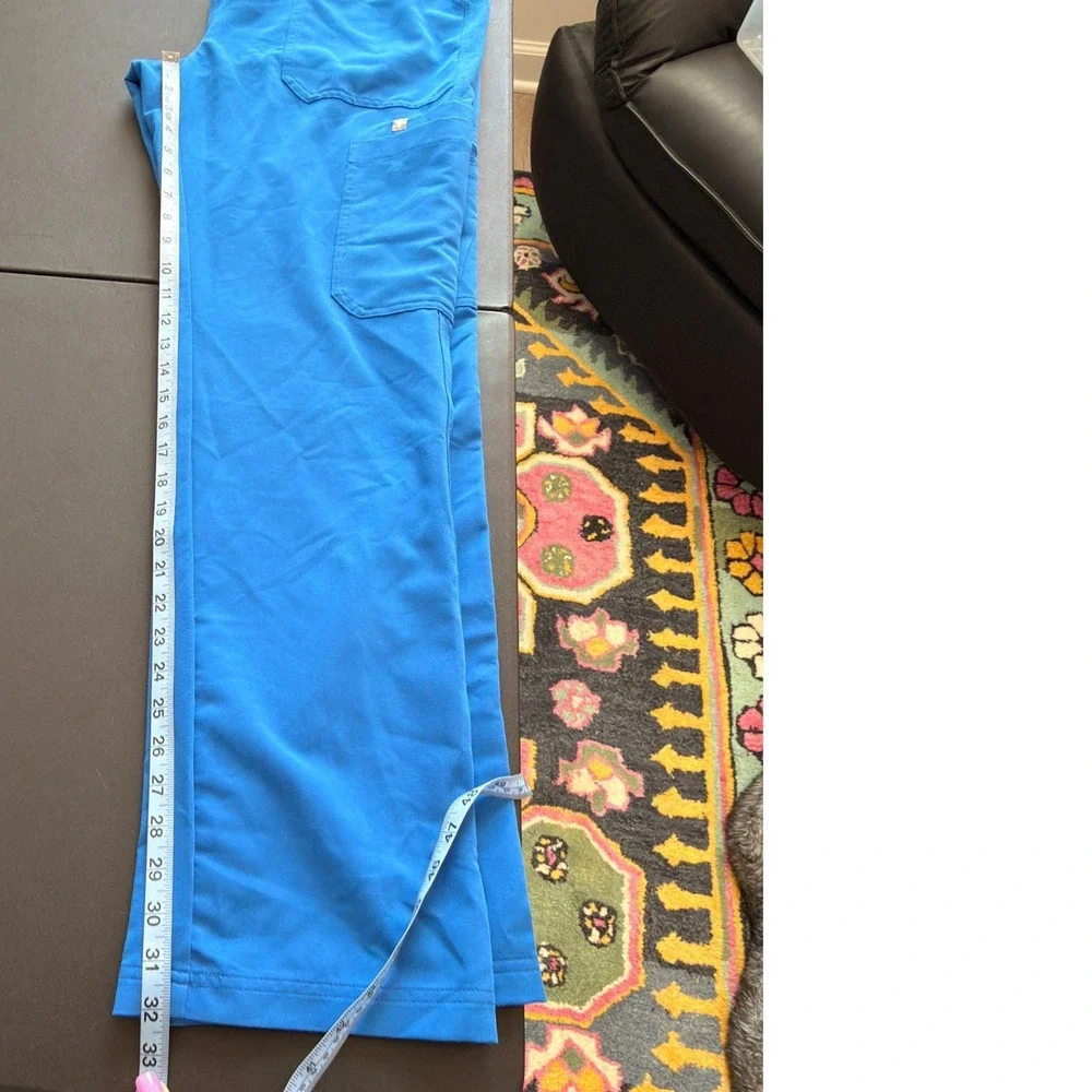 Figs Cairo Cargo Scrub Pants Men's Royal Blue Medical Nursing Doctor Large